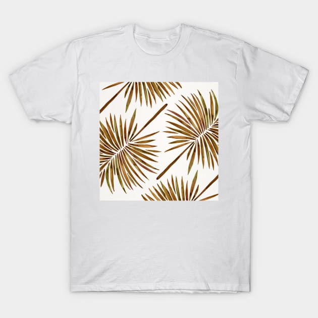 fan palm sepia T-Shirt by CatCoq